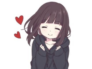 Menhera chan peeker - Peeking anime girl | Sticker